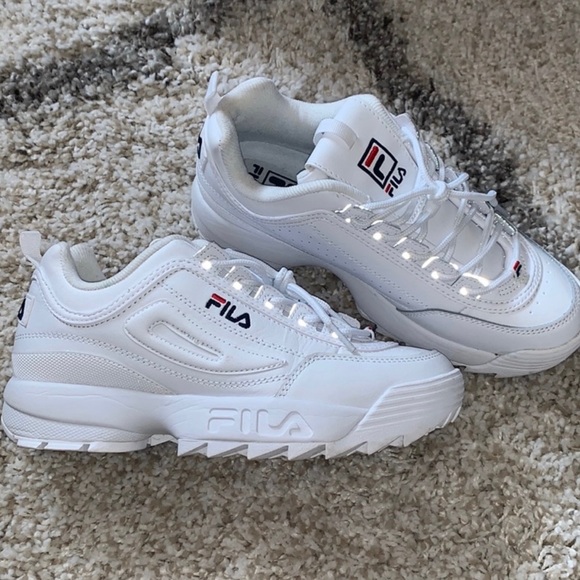 Fila Shoes - FILA White Disruptor Sneakers